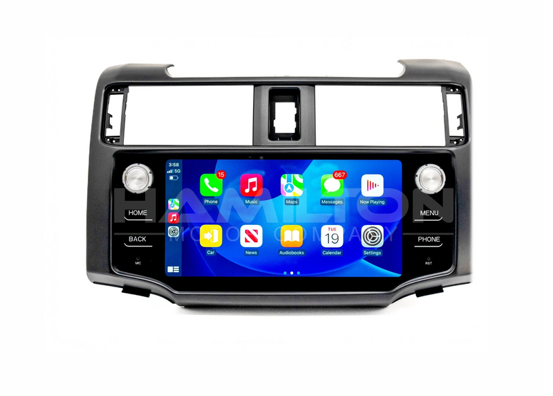 2014-2019 Toyota 4Runner Black Apple CarPlay Upgrade Screen on white background