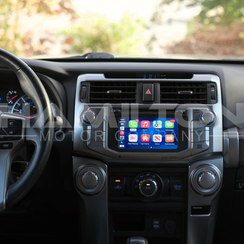 Image of 2014-2019 Toyota 4Runner Apple Carplay upgrade module installed in vehicle